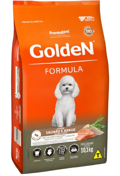 GoldeN Perros Adultos Raza Pequeña Sabor Salmón y Arroz