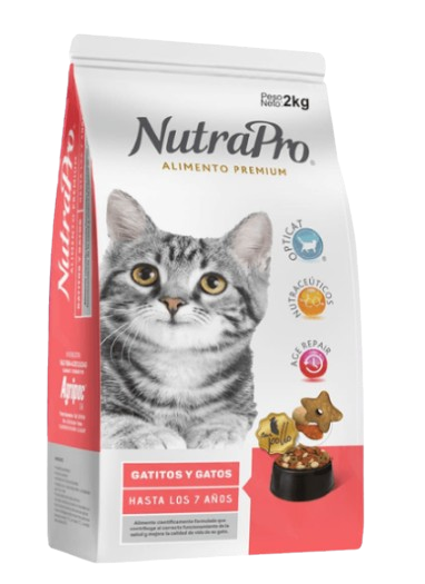NutraPro Gatitos y Gatos hasta 7 años Sabor Pollo