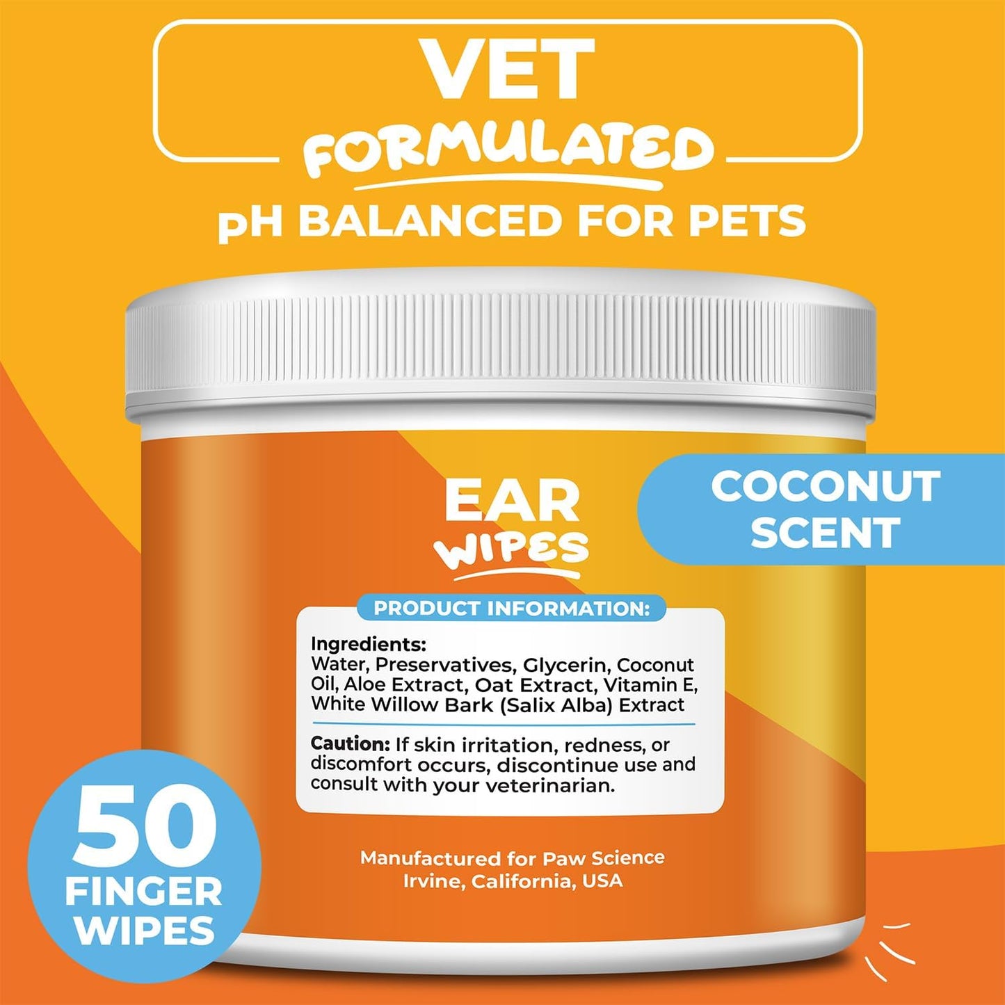 Pañitos para oídos Paw Science