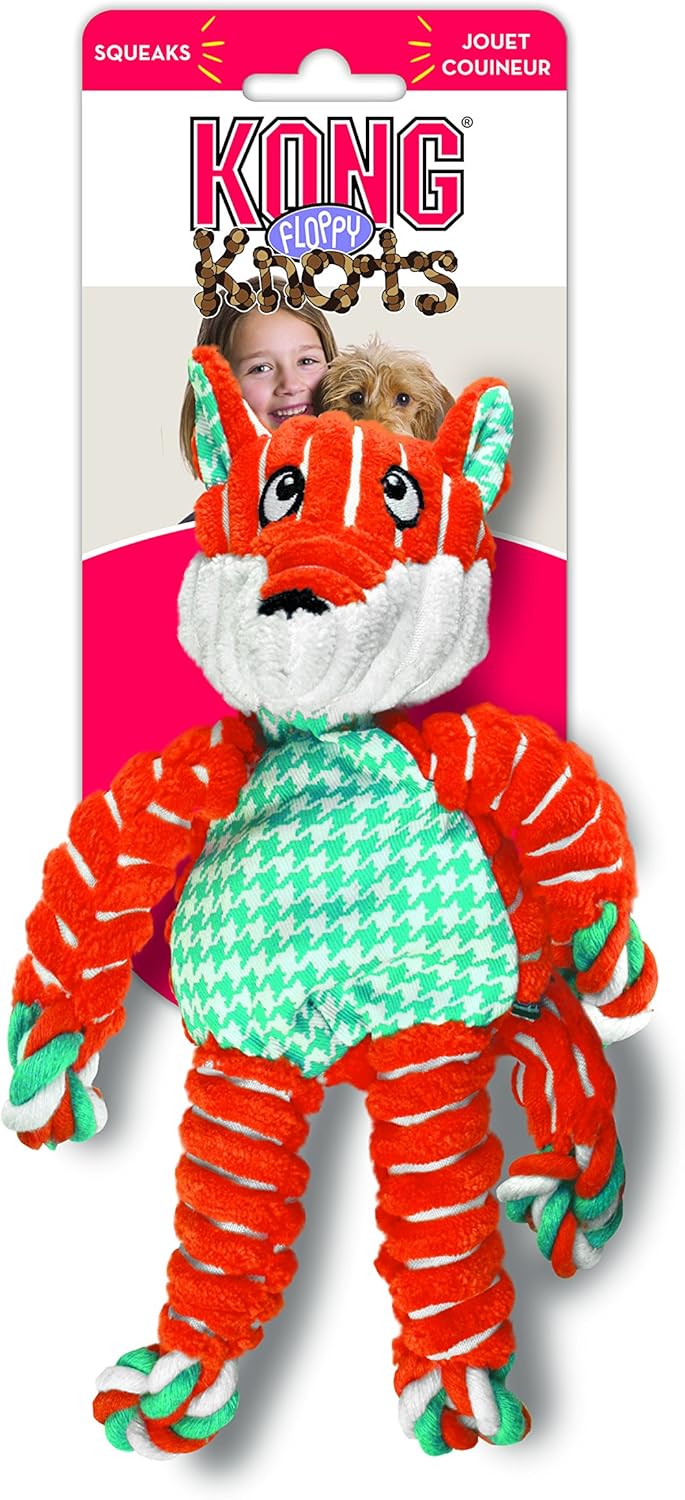 Zorro Floppy Kong Knots - Juguete para perro