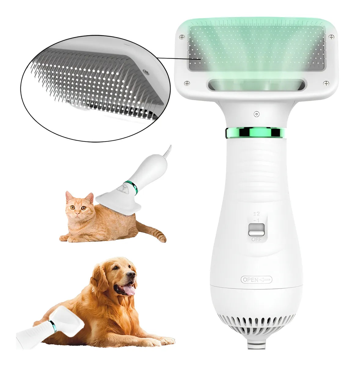 Secador y Cepillo para Mascotas