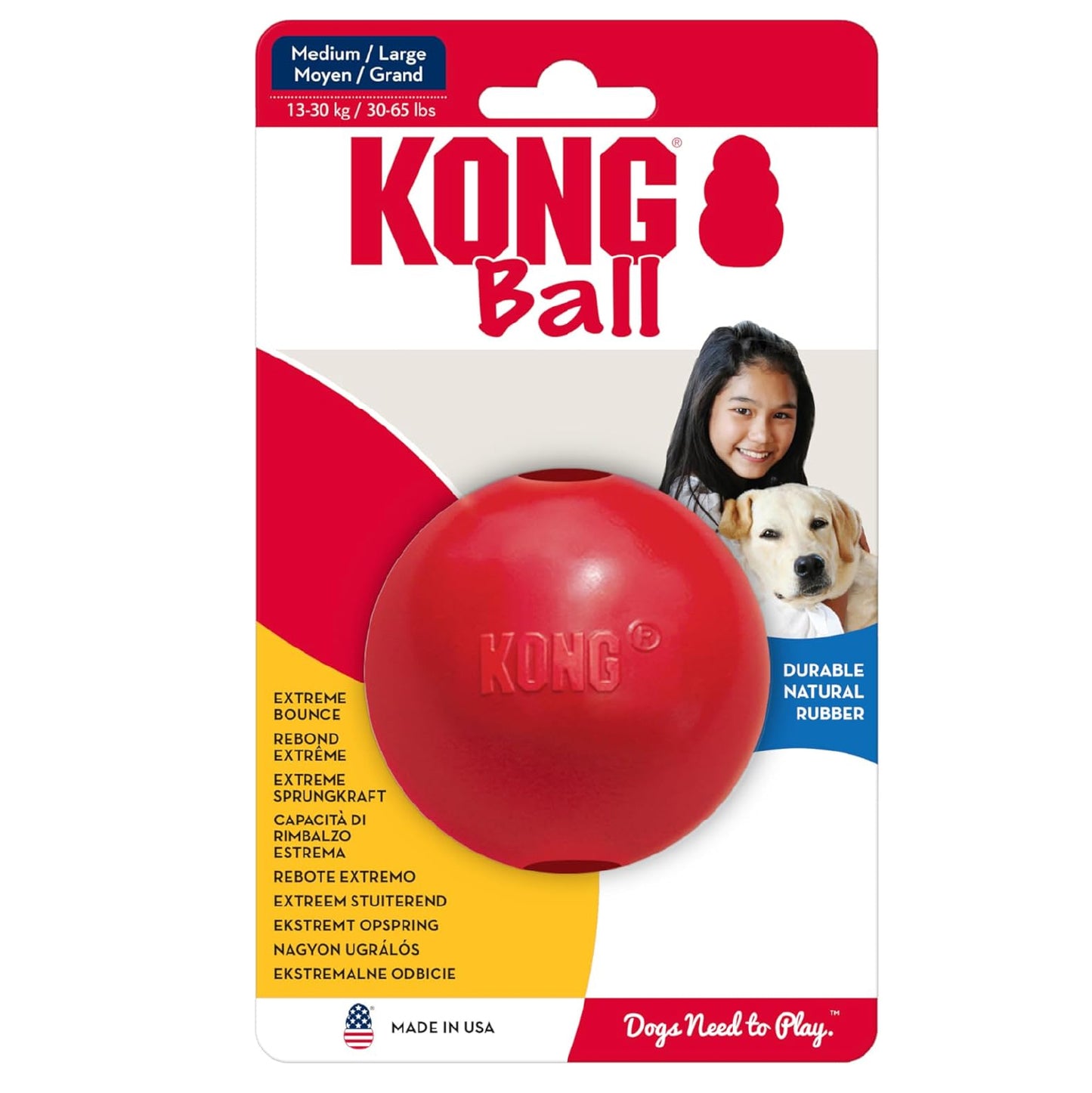 Pelota Kong rellenable para perros