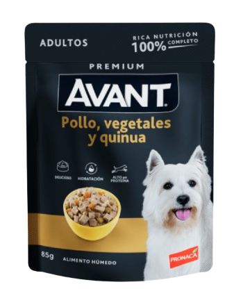 Avant Premium Húmedo Sabor a Pollo, Vegetales y Quinoa Perros Adultos