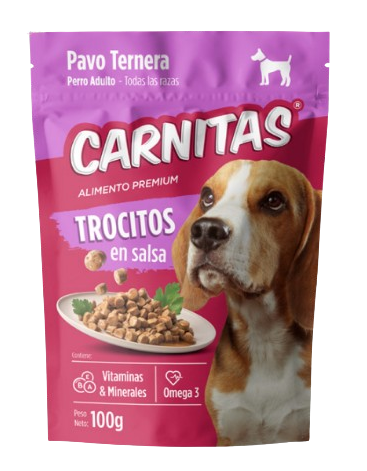 Carnitas Trocitos Húmedos en Salsa de Pavo y Ternera