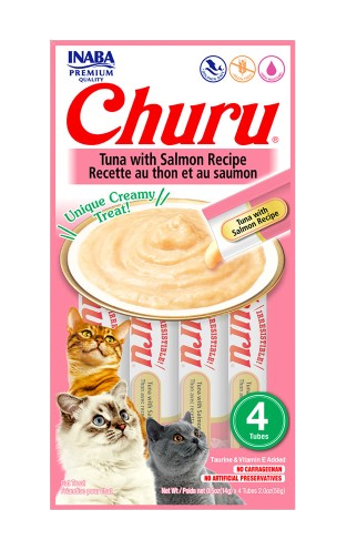 Churu Gatos Sabor Atún con Salmón 4 Tubos x 14 gr c/u