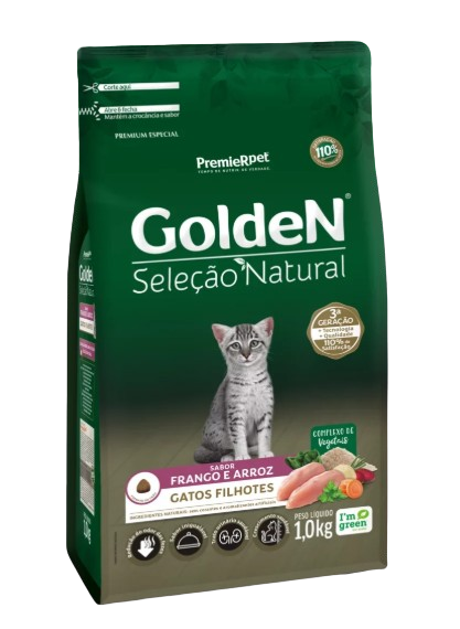 GoldeN Selección Natural Gatitos Sabor Pollo y Arroz