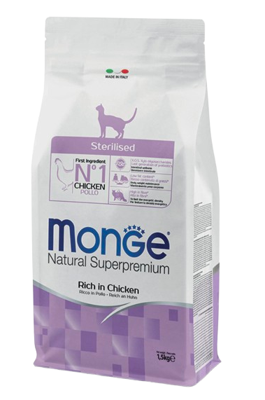 Monge Natural Superpremium Gatos Esterilizados Sabor Pollo