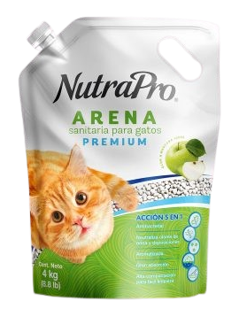 NutraPro Arena Sanitaria para Gatos Olor Manzana