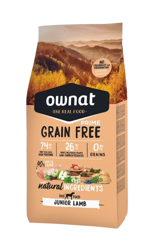 Ownat Grain Free Prime Perros Cachorros Sabor Cordero