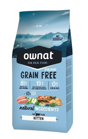 Ownat Grain Free Prime Gatitos Sabor Pavo y Pollo
