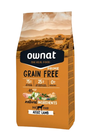 Ownat Grain Free Prime Perros Adultos Sabor Cordero